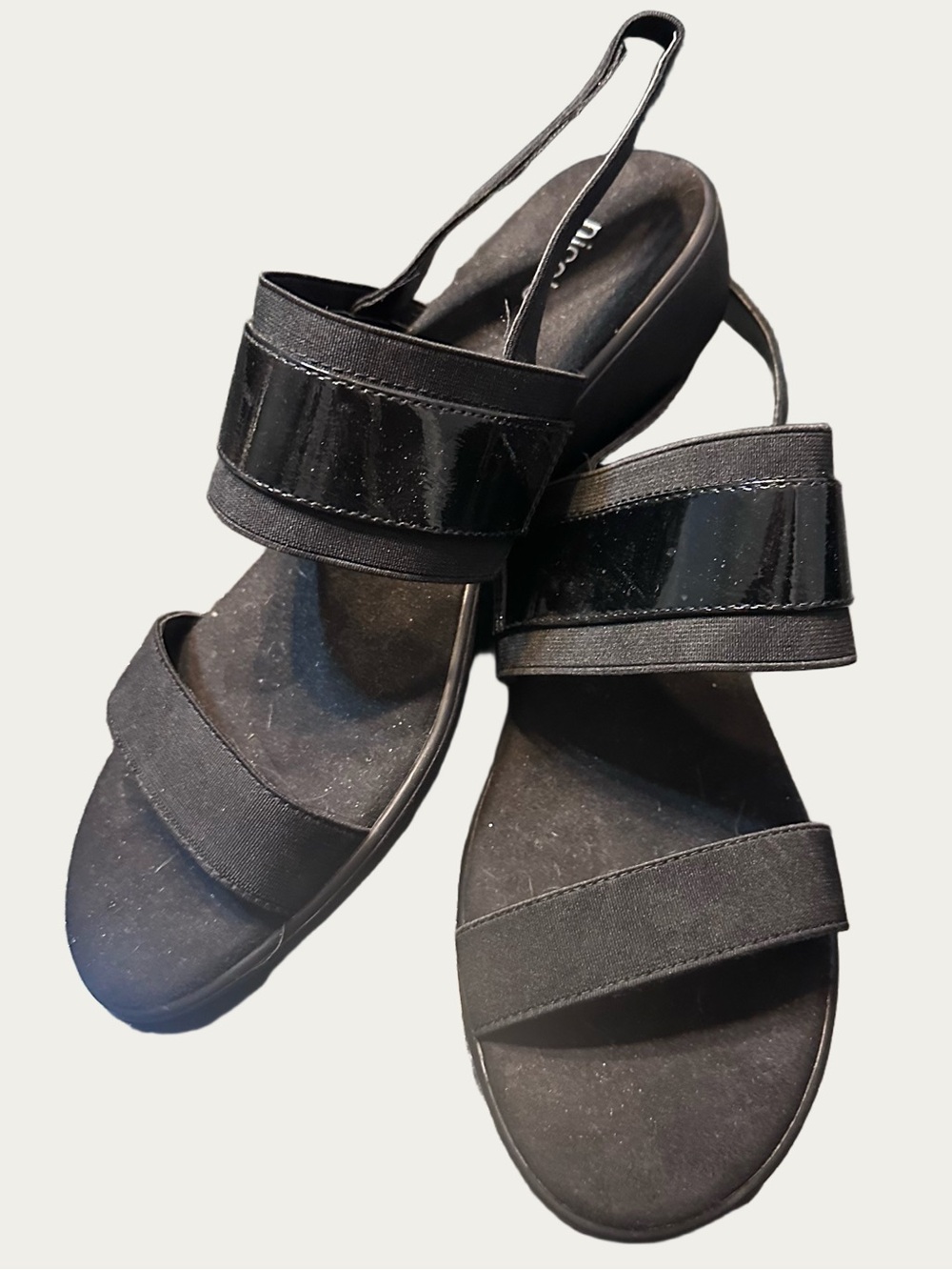 Nicole Black Strappy Gilda Elegant Black Women's Sandals 10